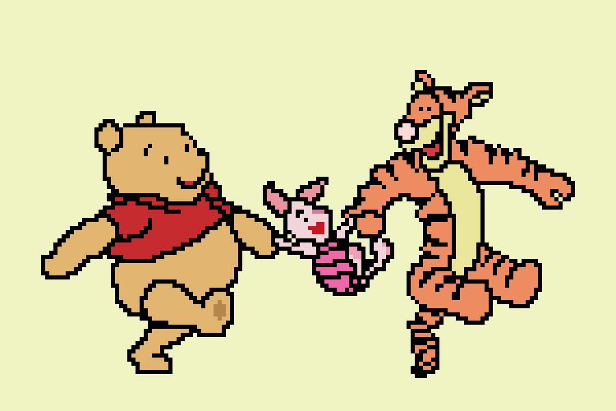 Pooh, Piglet and Tigger