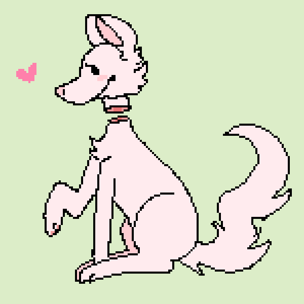 Just a pink dog