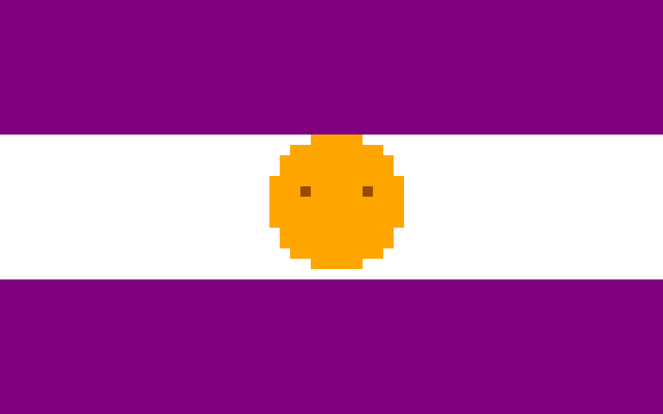 flags but blue is purple