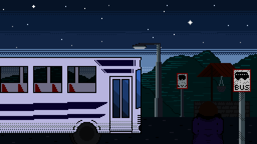 A bus at Dawn