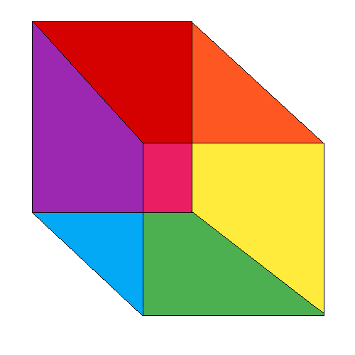 rainbow cube