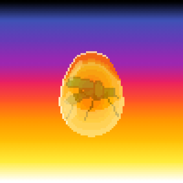 Mosquito in amber