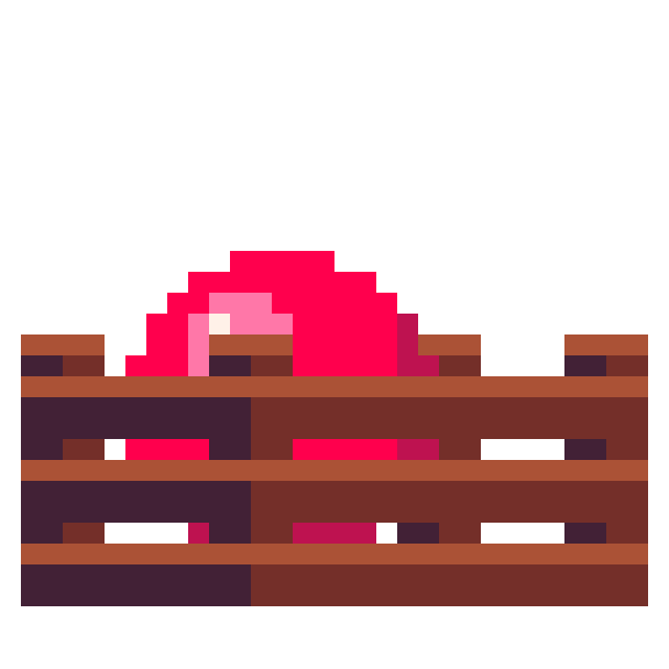 Crate with ball