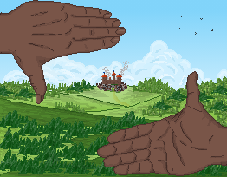 Distant castle