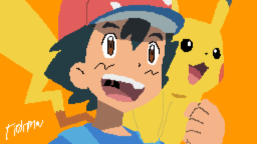 Ash and Pikachu