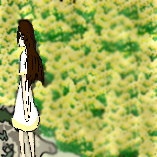 In a field of dandelions