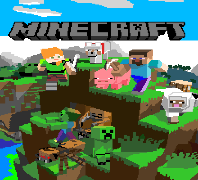 the Minecraft Logo