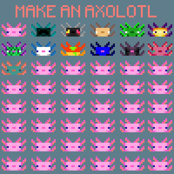 Make your own Axolotl (this should be an axolotl