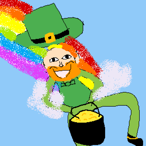 Leprechaun at the End of a Rainbow