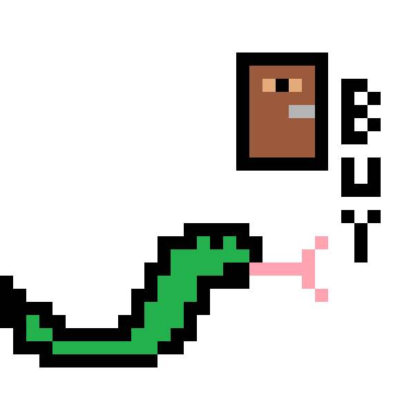 snake buying door