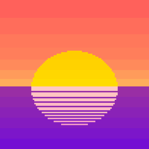 Striped Summer Sunset