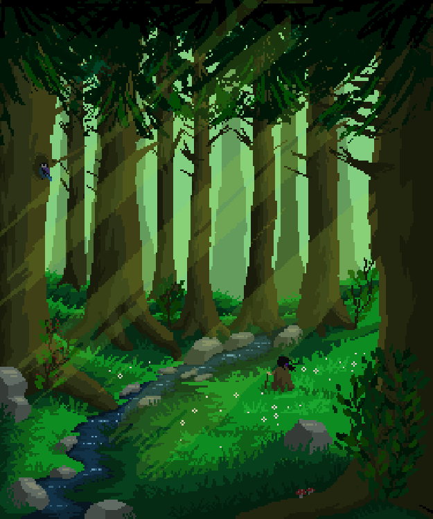 In the giant forest