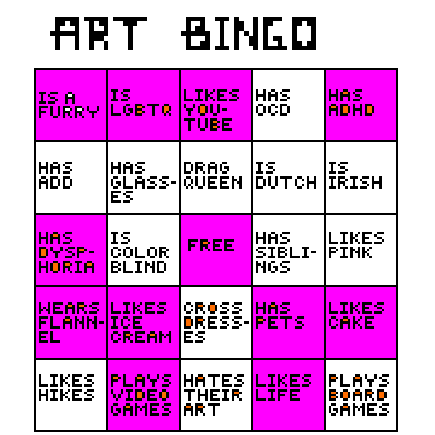 Art Bingo