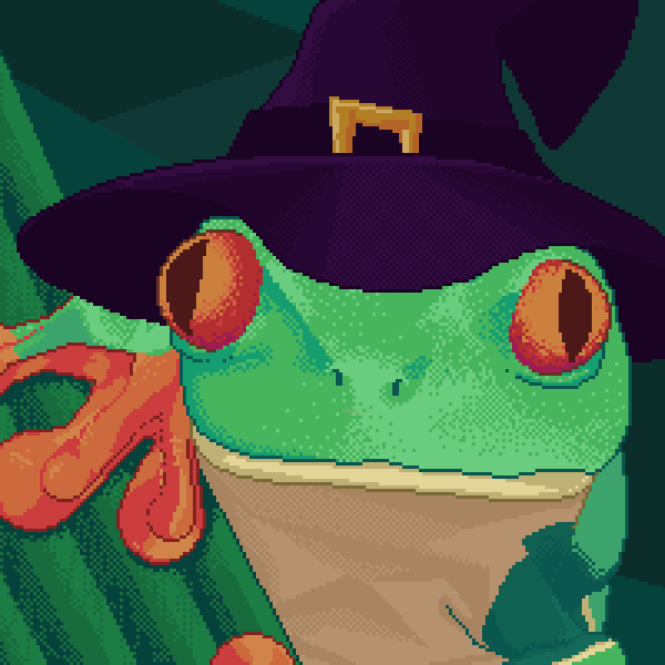 Frog with a hat