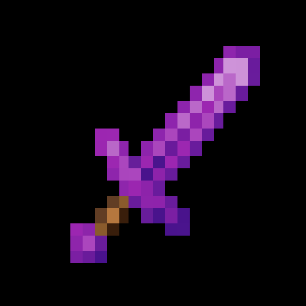 Enchanted netherite sword in Minecraft