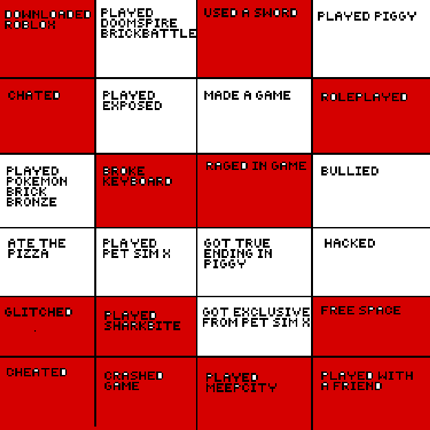 Roblox Bingo