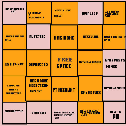 Bingo sheet