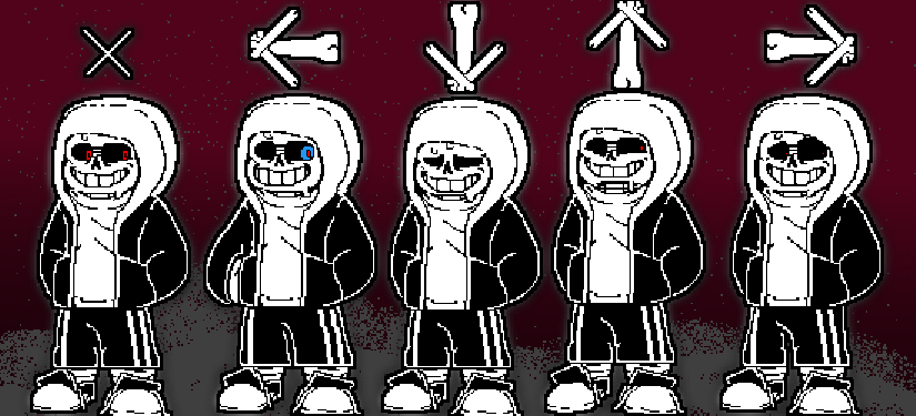 My version of fnf dust sans sprite
