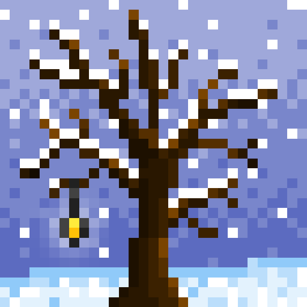 Snowy tree