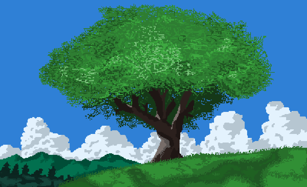 Relaxing Pixel Art