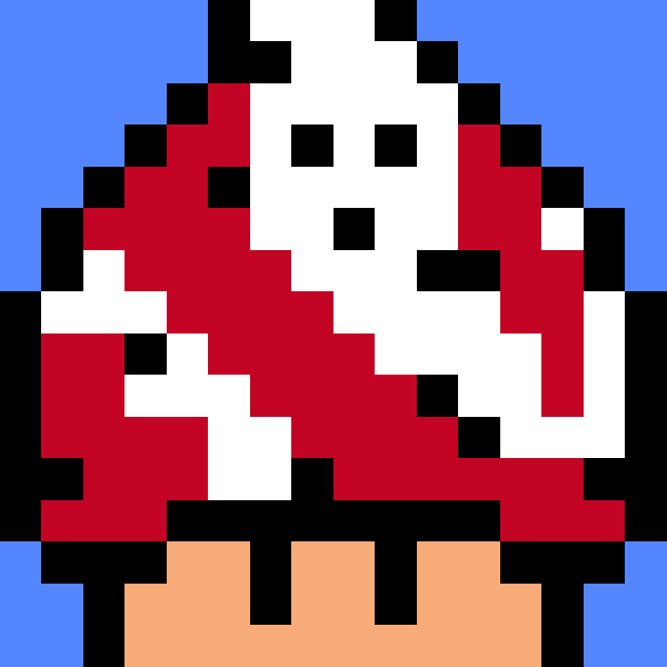 Mario Mushroom Ghostbuster Pixel