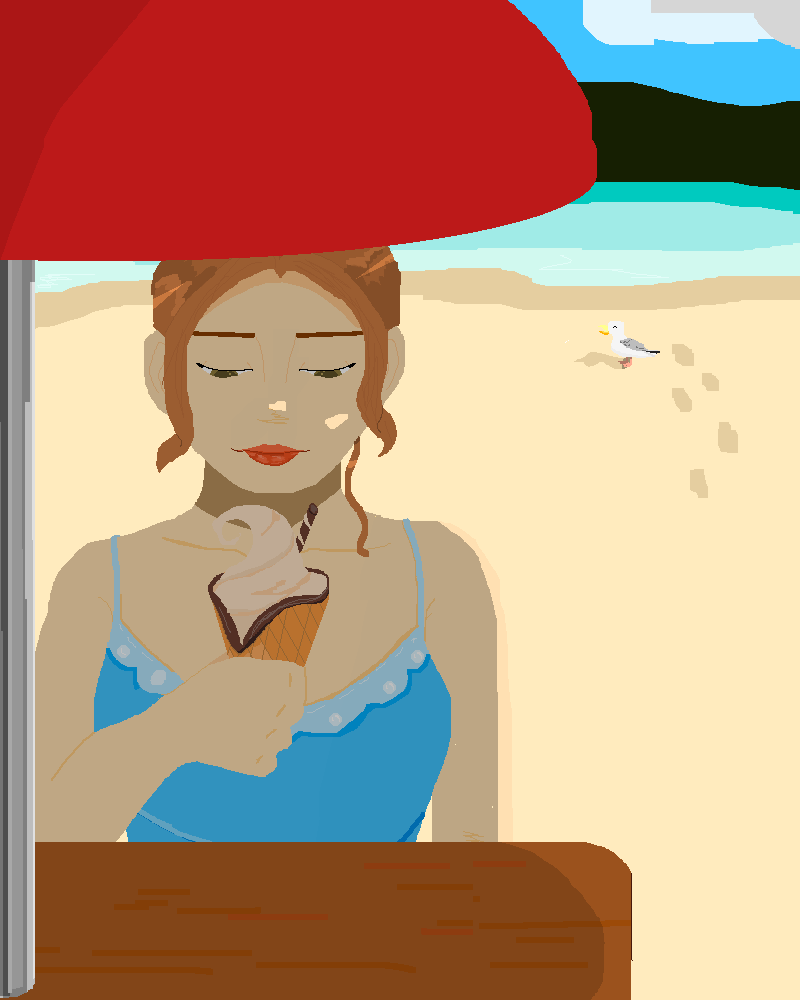 Ice cream at the beach
