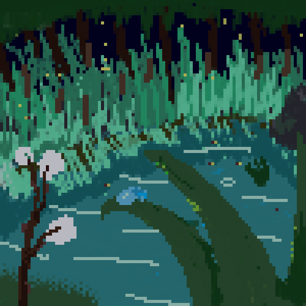 night pond.