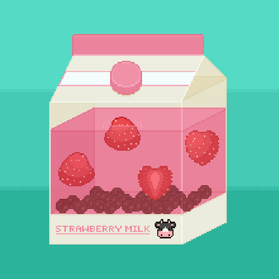 Strawberry Milk with Boba