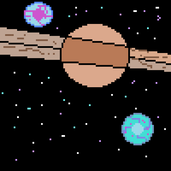 saturn and other galaxies