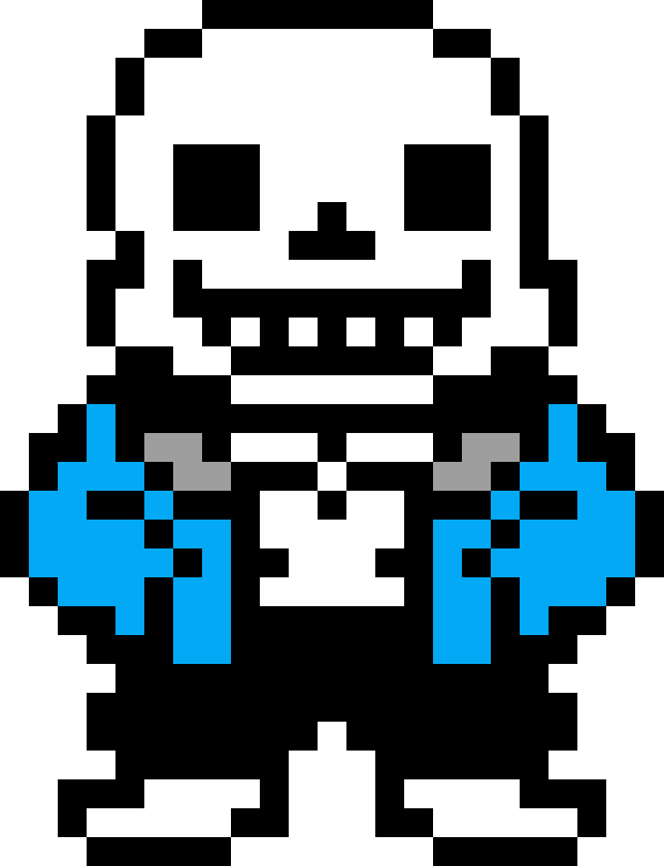 Sans undertale overworld sprite