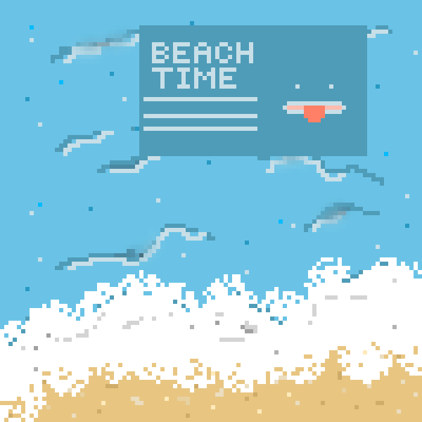 BEACH!!! also im not dead