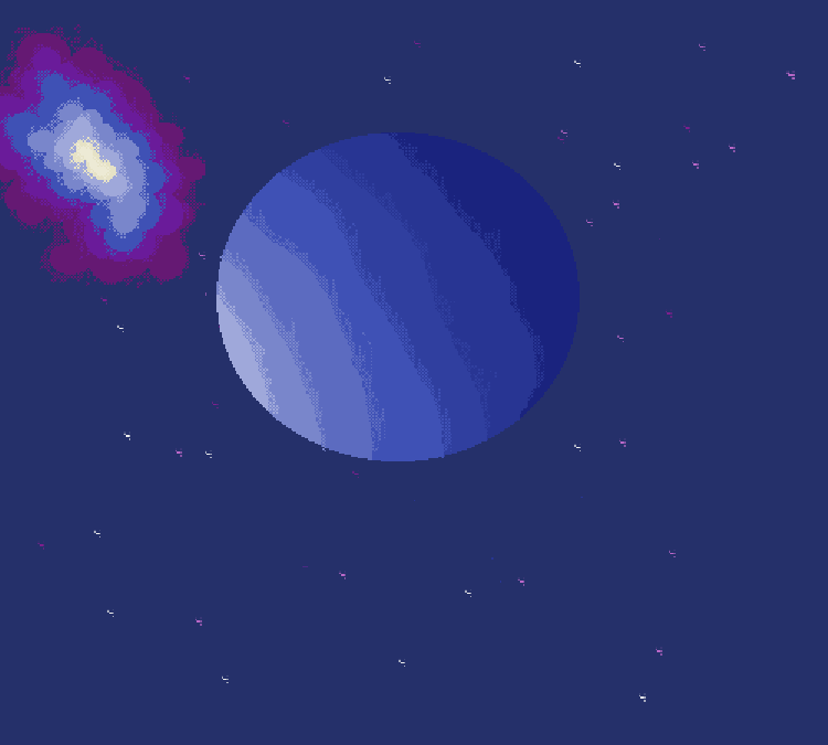 Lost in the blue galaxy