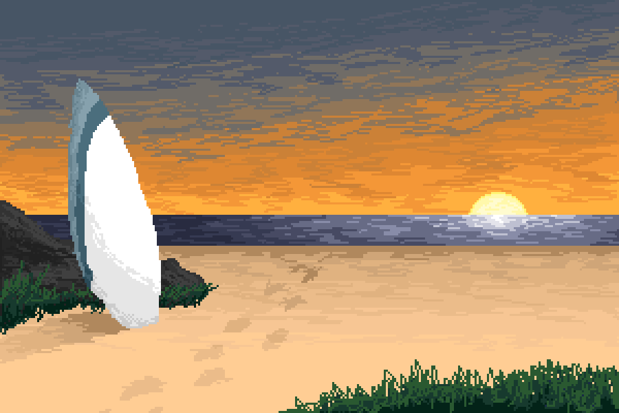 Surfboard Sunset