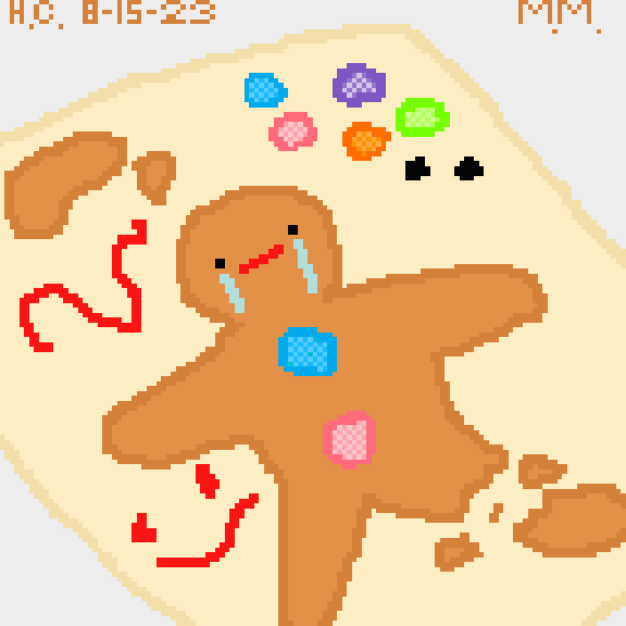 sad gingerbread man