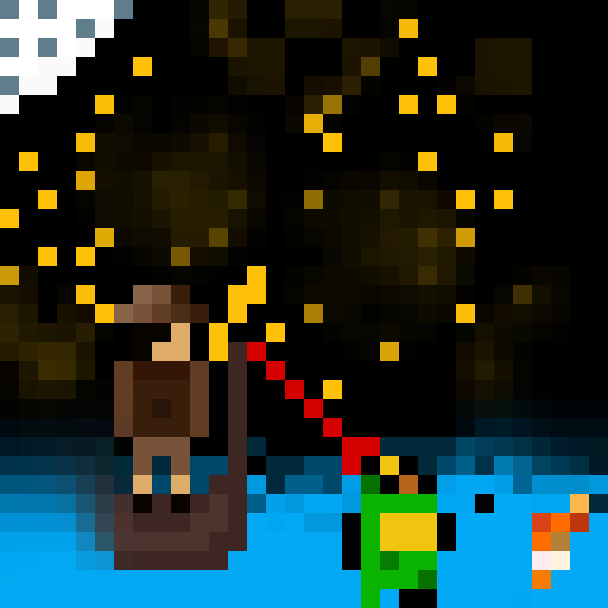 A fishing man