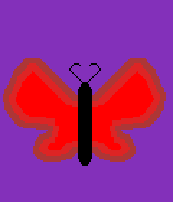red butterfly