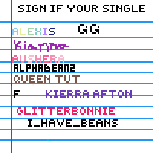 sign if your single