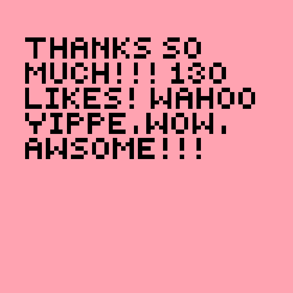 130 likes!!!!!!!!!!