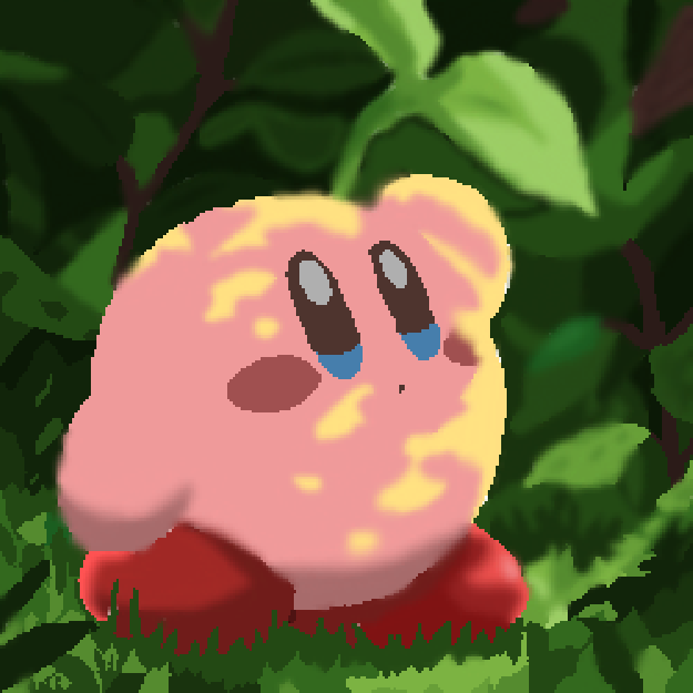 Kirby in the woods