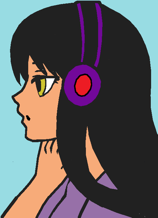 Aphmau listening to music