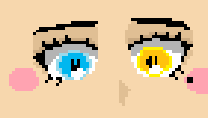 Different colored eyes