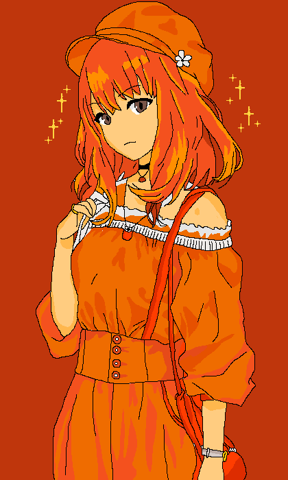 Chica naranja