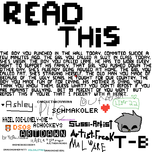 Sign If You Hate Bullying