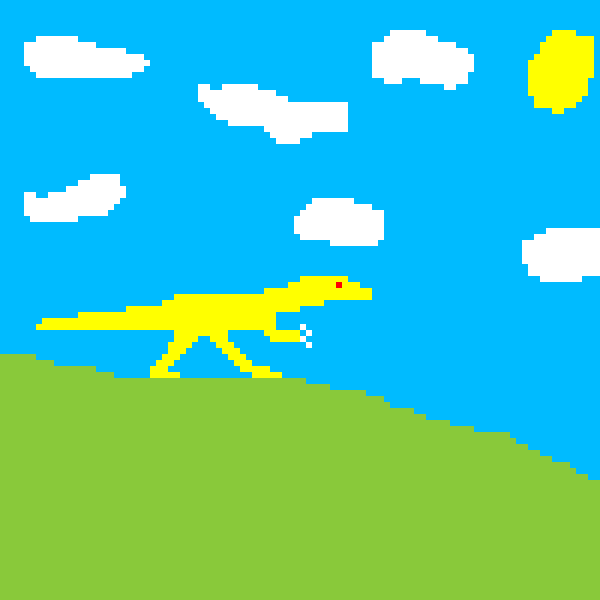 yellow raptor