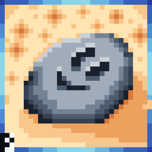 A rock in the Beach
