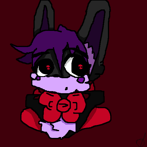Glitcher the Demon Bunny