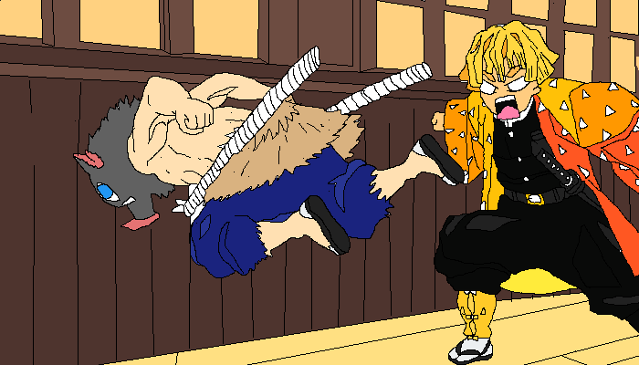 Inosuke and Zenitsu