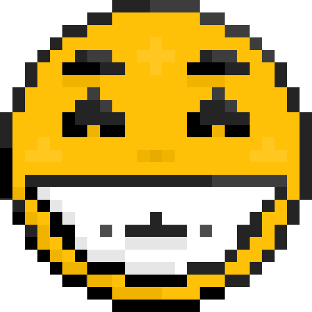 Pixel Art Smiley (non-blurry export)