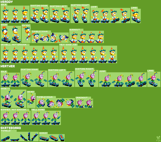 intermission skateboard course sprites!