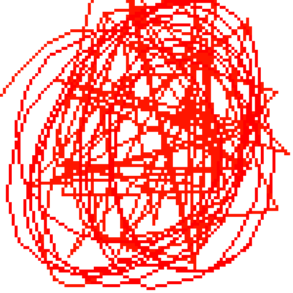 red scribles